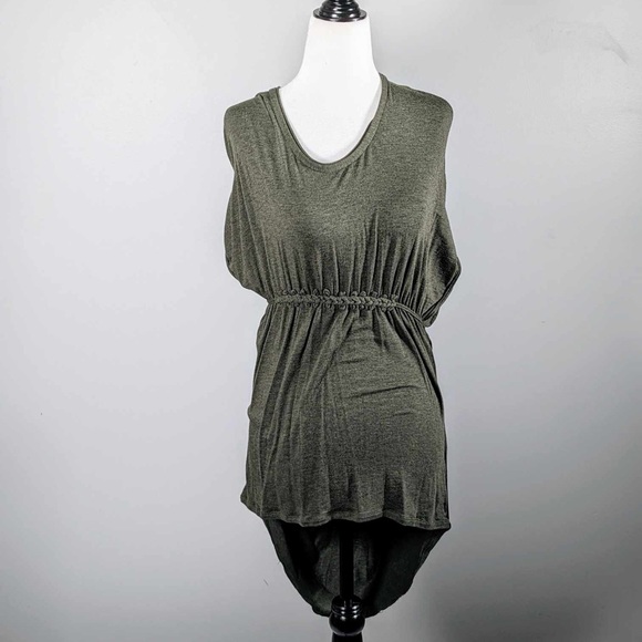 NWT Leon Max | Heather Forest Wool-Blend Draped-Back Tunic - M - Picture 4 of 10